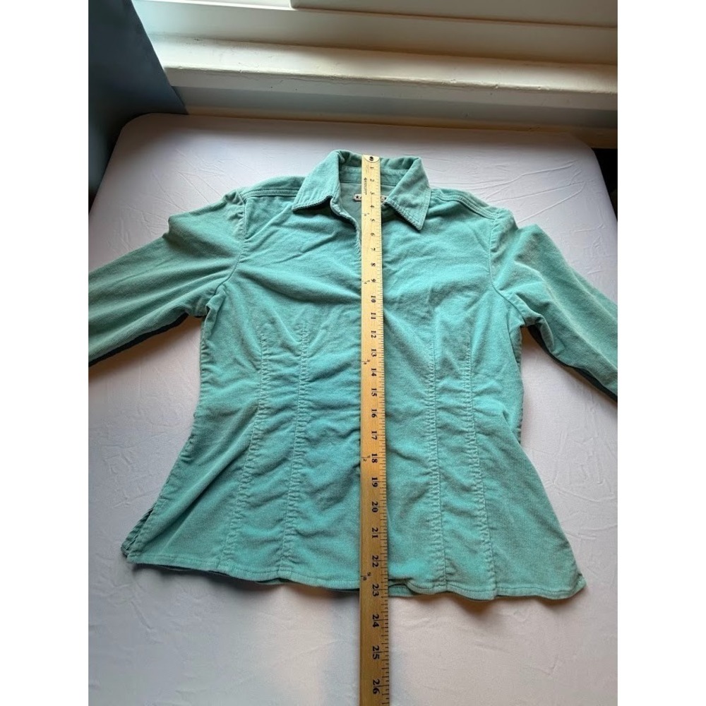 Y2K Women's Corduroy Snap Front Shirt by A.M.I. - Size Small - Picture 5 of 8